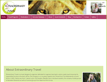 Tablet Screenshot of extraordinary-travel.com